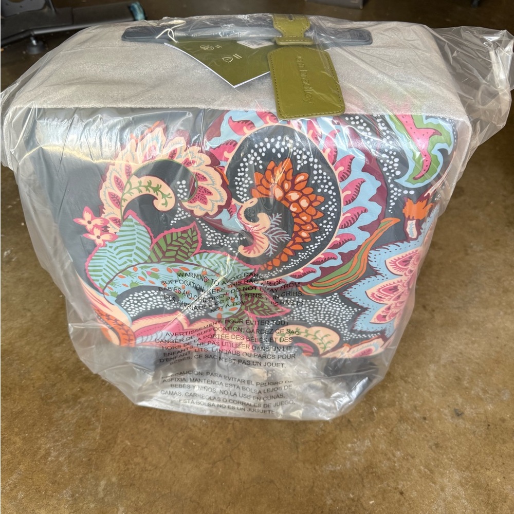 Vera Bradley Mini Adair Spinner in Leaf Me Not Paisley NEW IN BOX WITH TAGS